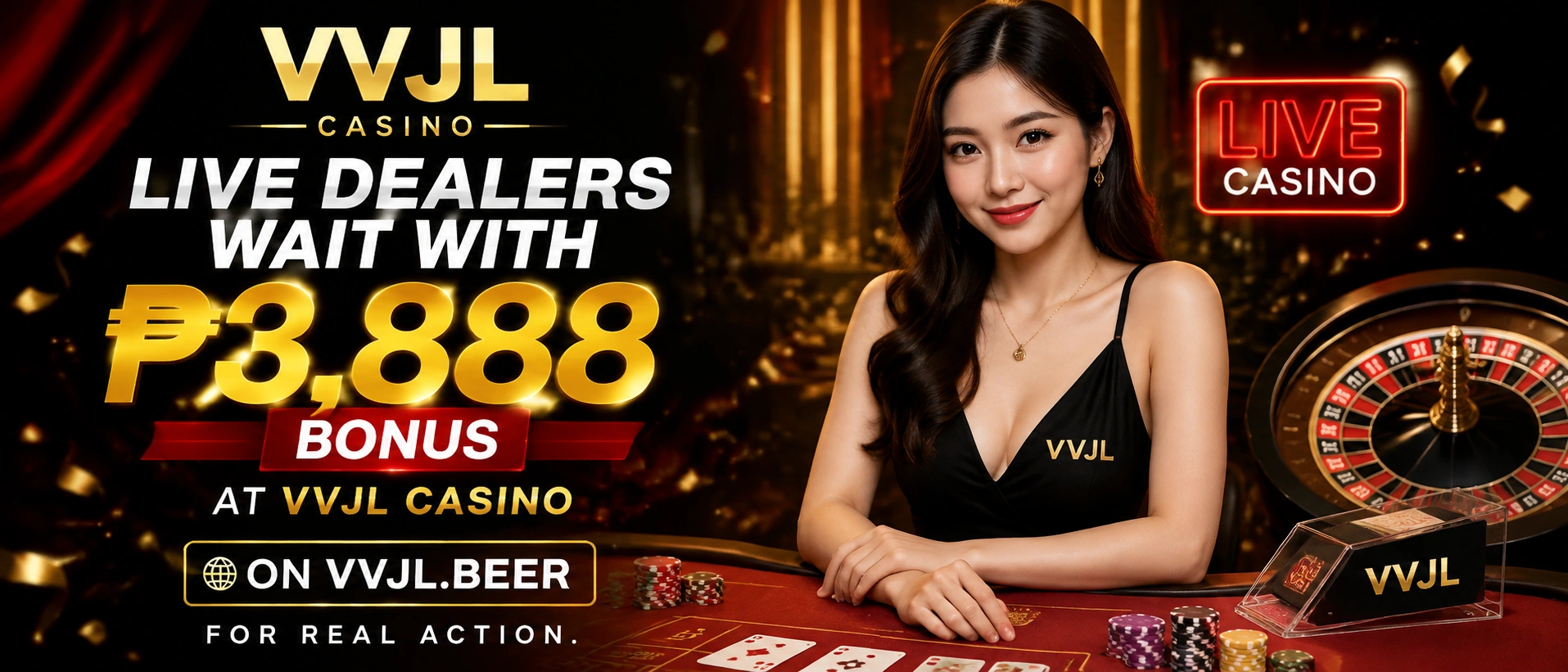 vvjl live casino Philippines baccarat and roulette tables