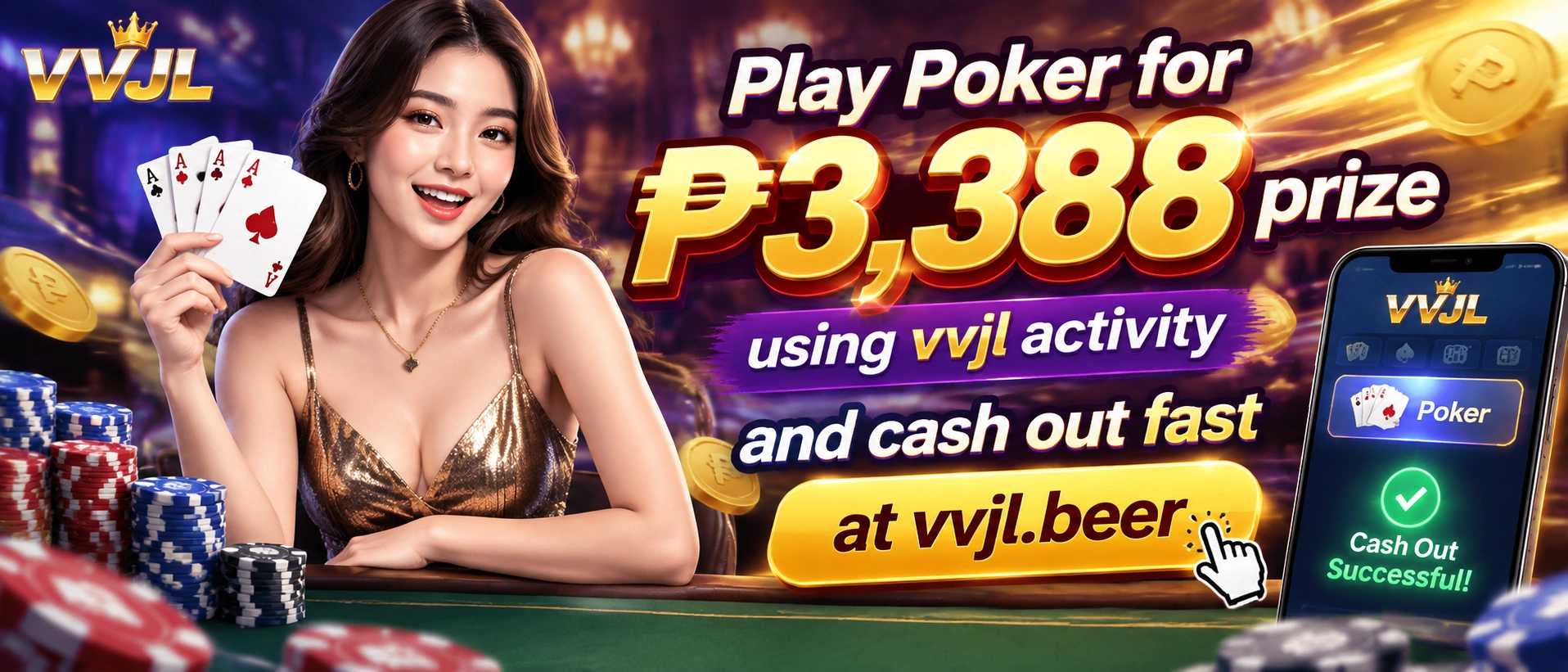 Poker tournament and cash game visual